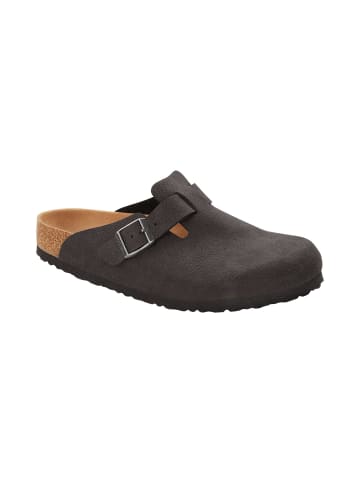 Birkenstock Clogs Boston in desert dust black