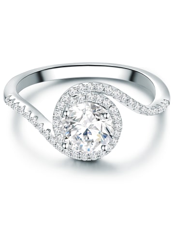 Trilani Ring Sterling Silber Zirkonia in silber