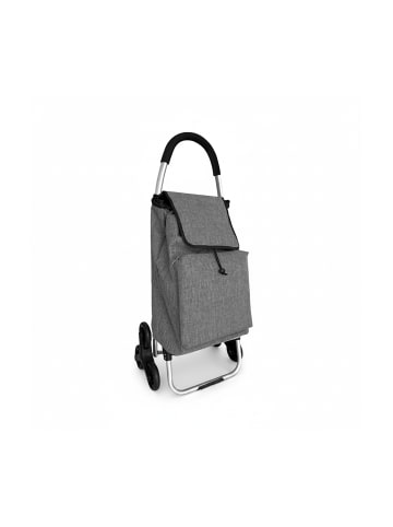 relaxdays Einkaufstrolley in Grau - 45 l