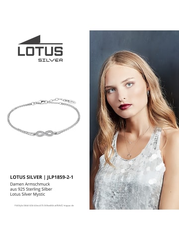 LOTUS silver Armband 925 Sterling Silber ca. 16cm weiß, silber