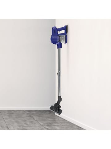 Clean Maxx Akku-Zyklon-Staubsauger 22,2V blau/silber Blau