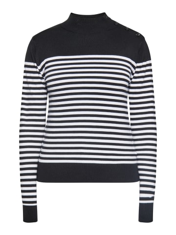 DreiMaster Women Sweater in Schwarz Weiss