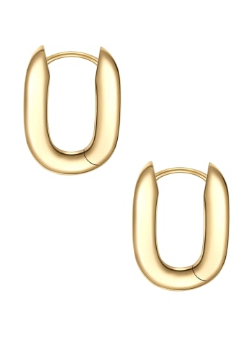 Yokoamii Creolen aus Messing in gelbgold