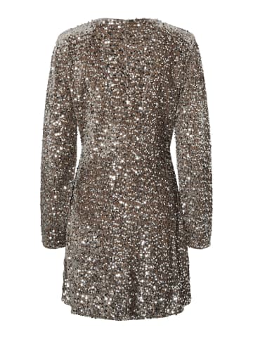 Pieces Midikleid in Morel