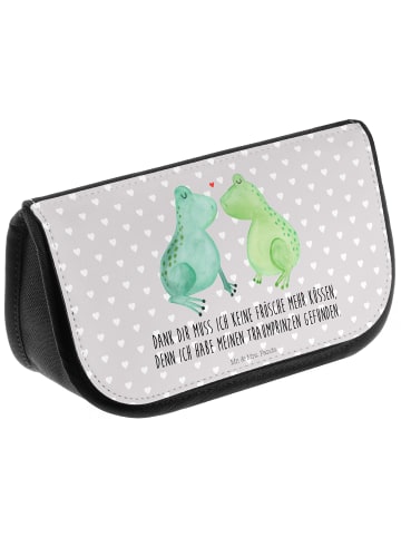 Mr. & Mrs. Panda Organizer Tasche Frosch Liebe mit Spruch in Grau Pastell