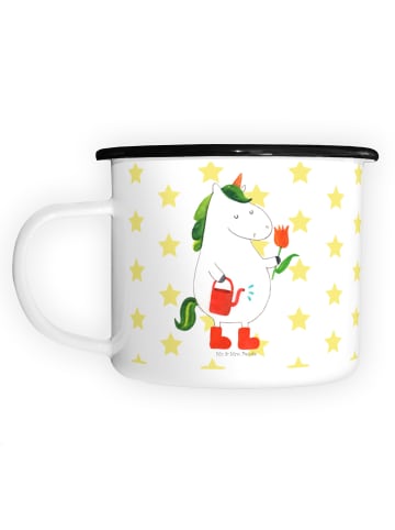 Mr. & Mrs. Panda Kaffeebecher Einhorn Gärtner ohne Spruch in Weiß