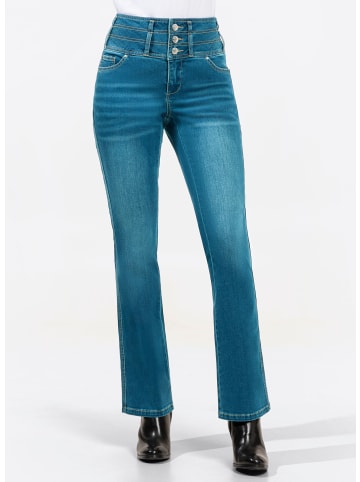 WITT WEIDEN 5-Pocket-Jeans in blue-stone-washed