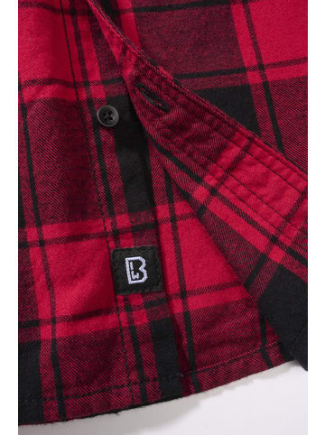 Brandit Hemd "Kids Check Shirt Long Sleeve" in Rot