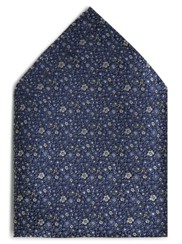 Finshley & Harding London Krawatte und Einstecktuch in blau grün