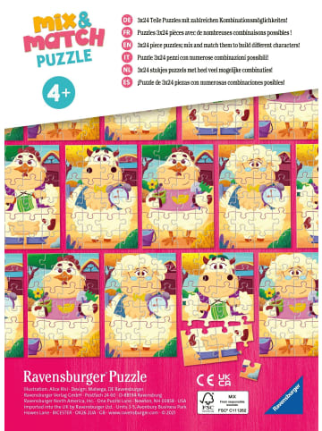 Ravensburger Ravensburger Mix & Match Puzzle 05198 - Meine Bauernhoffreunde - 3x24 Teile...