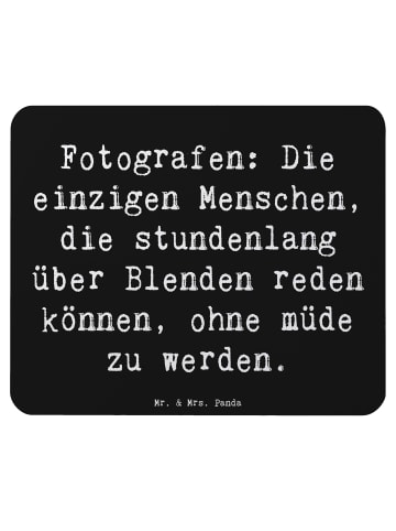 Mr. & Mrs. Panda Mauspad Spruch Fotografen Gespräche mit Spruch in Schwarz