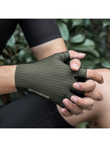 Rockbros Kurzfinger-Fahrradhandschuhe atmungsaktiv (XL)