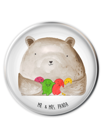 Mr. & Mrs. Panda Ablaufgarnitur Bär Gefühl ohne Spruch in Weiß