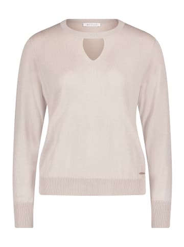 BETTY & CO Strickpullover mit Lurexfaden in Grau