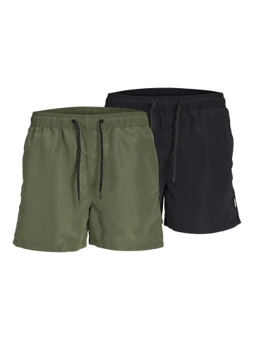 Jack & Jones 2er-Pack Badeshorts in Black