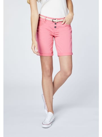 Oklahoma Premium Denim Bermuda Shorts in Rosa