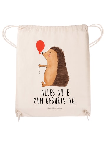 Mr. & Mrs. Panda Sportbeutel Igel Luftballon mit Spruch in Creme