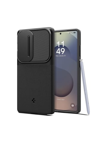Spigen Spigen Optik Armor Hülle Samsung Galaxy S25 Ultra Schwarz in Schwarz