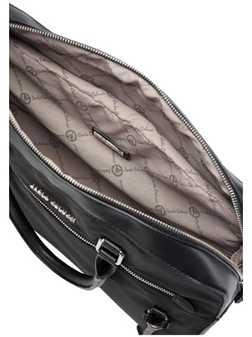 Carlo Colucci Laptoptasche Costalbano in Schwarz