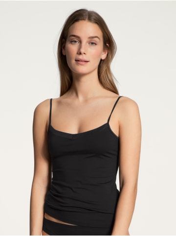 Calida Spaghetti-Top in schwarz