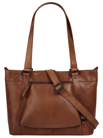 SPIKES & SPARROW Shopper in cognac