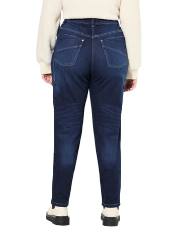 Ulla Popken Jeans in dark blue denim