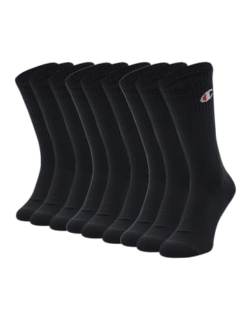 Champion Socken Crew Socks 9pk in Black