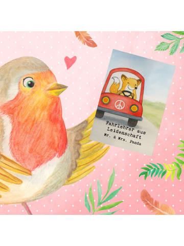 Mr. & Mrs. Panda babykarte Fahrlehrer Leidenschaft Design mit Sp... in Weiß