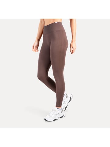 SMILODOX Leggings Lesedi Seamless Scrunch in Dunkelbraun