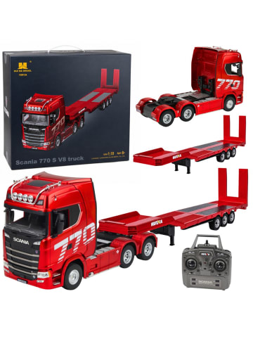 Wisam Scania 770S LKW mit Anhänger RC Huina Rot 1:18