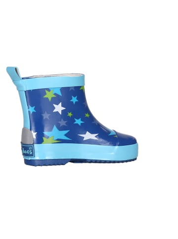 Playshoes Gummistiefel Halbschaft Sterne in Blau