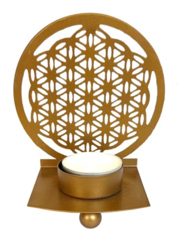 Saraswati Design Nonbook - Teelichthalter "Blume des Lebens".