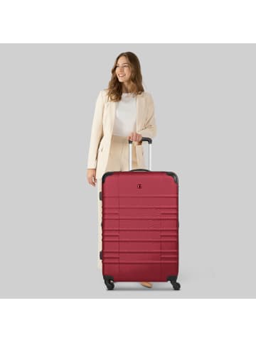 Wenger Amplar Evo 4 Rollen Trolley L 75 cm mit Dehnfalte in ruby