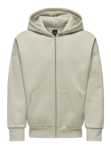ONLY & SONS Kapuzenpullover in Silver Lining