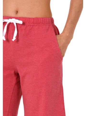 NORMANN Pyjama Bermuda kurze Hose Mix & Match in rot