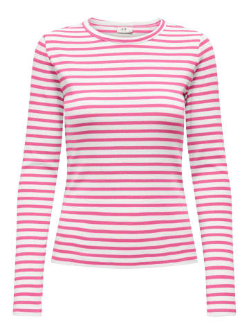 JACQUELINE de YONG Langarm Shirt Dünner Longsleeve Pullover JDYSOLAR in Rosa