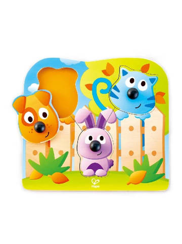 Toynamics Europe Hape Knopfpuzzle Haustiere (Kinderpuzzle)