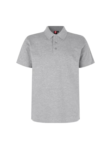 IDENTITY Polo Shirt stretch in Grau meliert