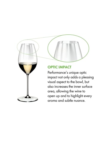 RIEDEL Glas 2er Set Sauvignon Blanc Gläser Performance in 440 ml in transparent