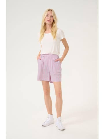 CULTURE Shorts CUvelo in Pink Stripe