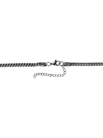 Adeliás Unisex Halskette – Panzerkette aus Edelstahl 60 cm in silber