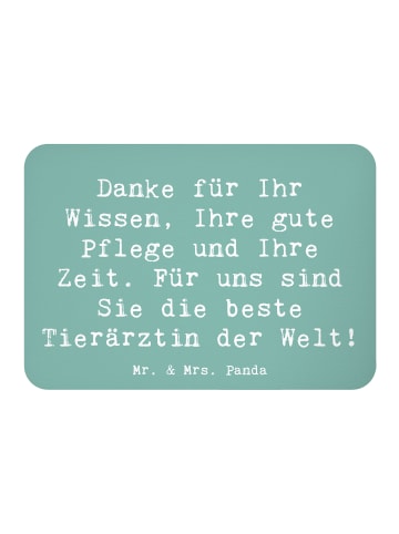 Mr. & Mrs. Panda Kühlschrankmagnet Spruch Beste Tierärztin mit S... in Meeresbrise