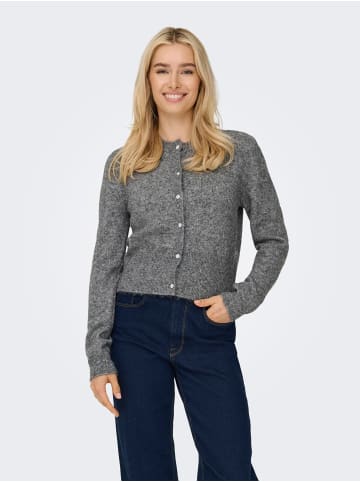ONLY Strickjacke in Medium Grey Melange