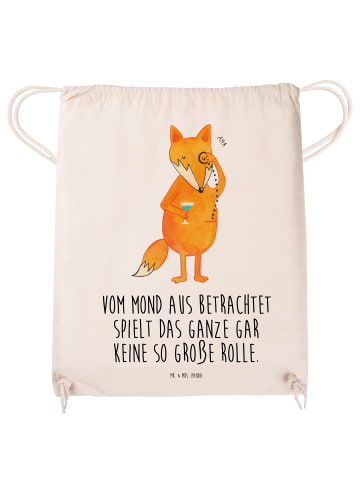 Mr. & Mrs. Panda Turnbeutel Fuchs Lord mit Spruch in Creme
