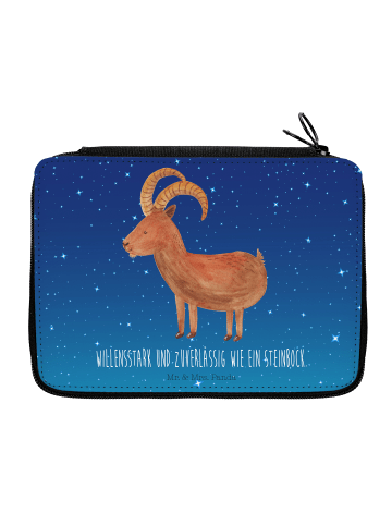 Mr. & Mrs. Panda Stifte Etui Sternzeichen Steinbock mit Spruch in Sternenhimmel Blau