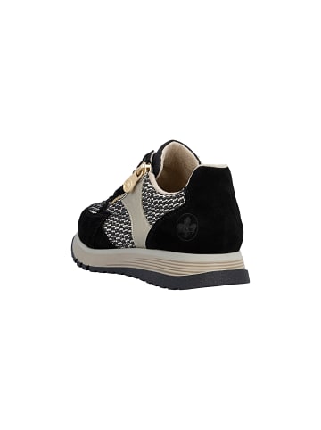 Les Tropéziennes par M Belarbi Rieker Rock – Low-Top-Sneaker aus Leder Schwarz