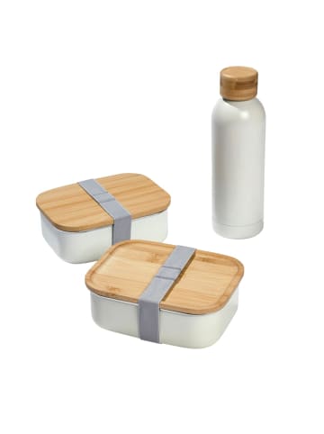 Pureday Lunchbox-Set inkl. Flasche Double, Creme