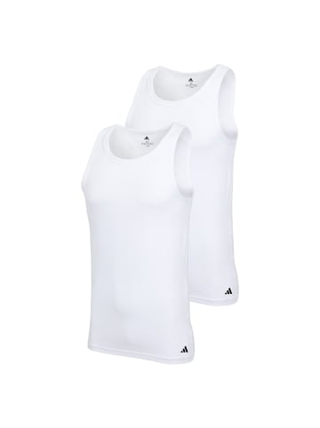 adidas 2er Pack Tank Tops in Weiß