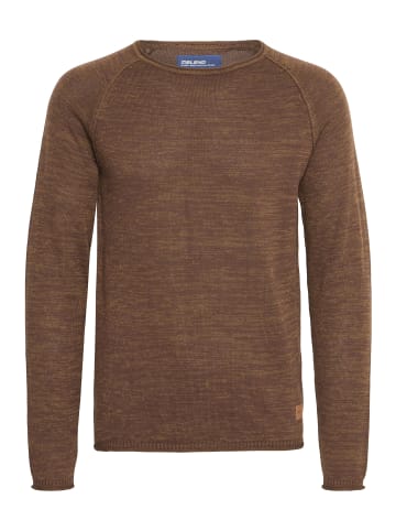 BLEND Strickpullover BHDan 20700587ME Strickpullover mit aufgerollten Säumen in Braun