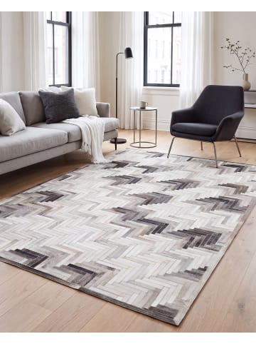 Beliani Kurzflor ARSUZ in Grau/Braun/Beige - (W) 140 x (H) 1 x (L) 200 cm